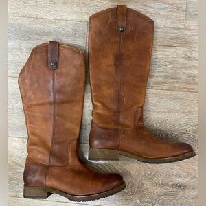 Frye pull on riding boots